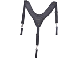 Cinto de ferramentas com suspensórios, cinto de trabalho com arnês, preto, para homens
