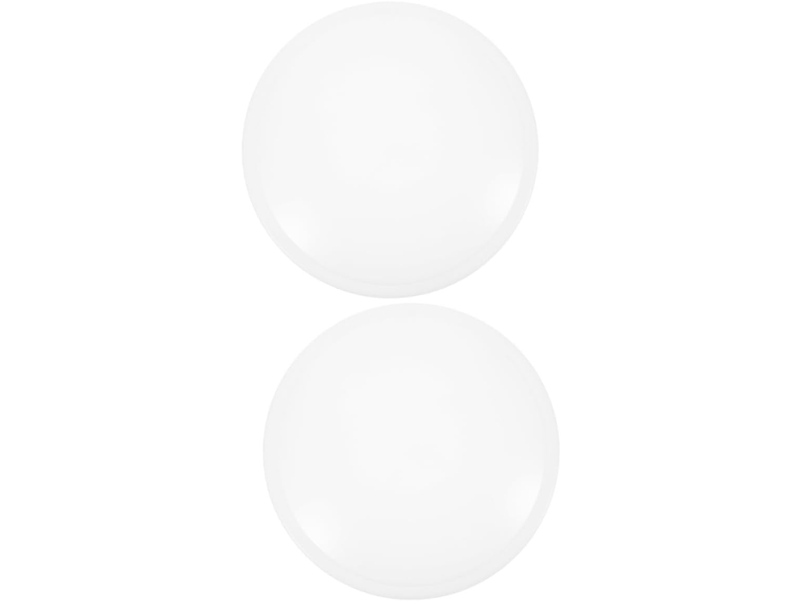 Luminária de Teto Embutida Redonda de Plástico, em Duas Peças, com Difusor, para Cozinha e Banheiro. SFUSHOS