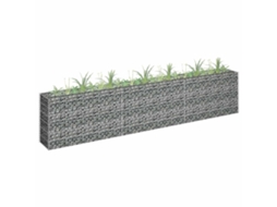 Vidaxl Canteiro Elevado/cesto Gabião 270x30x60 Cm Aço Galvanizado