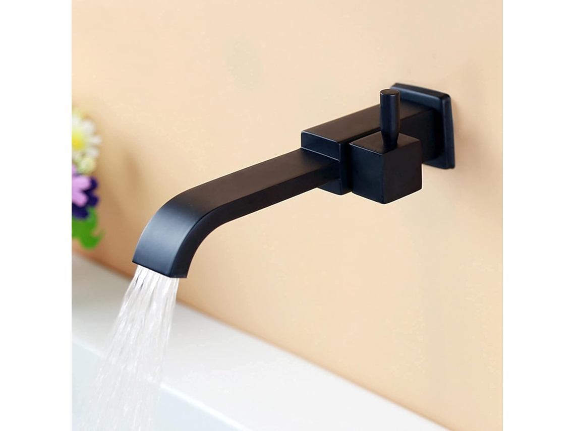Torneira Misturadora De Cozinha, Misturador De Parede Para Lavatório G1/2, Embutida Para Cozinha E Banheiro, Cobre, Água Fria, Monocomando