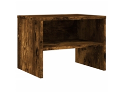 Bedside Cabinet, Bedside Cabinets Vidaxl Marrom Madeira Processada (n/a)