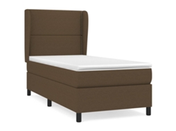 Box Spring Bed, Box Spring Beds Vidaxl Marrom Tecido (90 X 200 Cm)