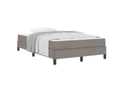 Cama Box com Colchão Cinzento Acastanhado 120x200 cm Tecido MAISON EXCLUSIVE