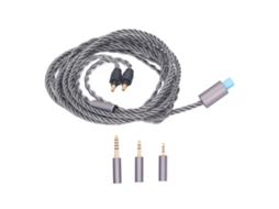 Cabo de Upgrade de Fones LAXISCREED Prata Cobre