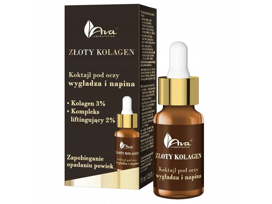 Ava Lab Premier Gold Enhanced Collagen Eye Serum, 15 Ml Ava Laboratorium