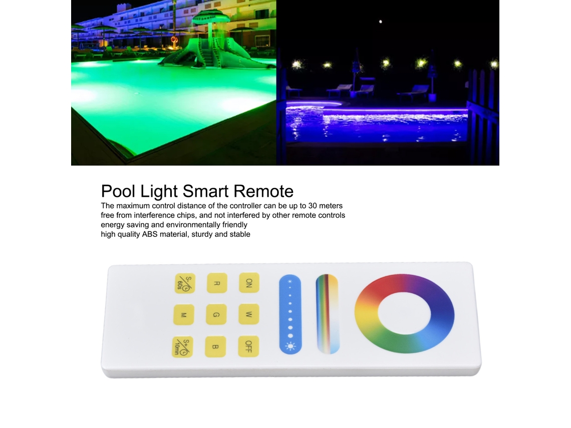 2026 luz Submarina de Piscina com Controle Remoto 2.4g App Inteligente Anti interferência Rgb 12v