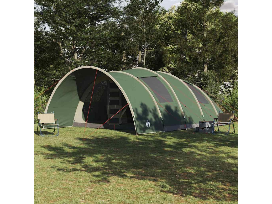 Vidaxl Tenda Tunnel Para 8 Pessoas 8 Pessoa Verde