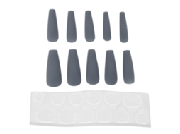 10pcs Unhas Falsas De Aço Longas Extra Longas De Prensa Com Brilho Para Decoração De Manicure Feminina N5355-05