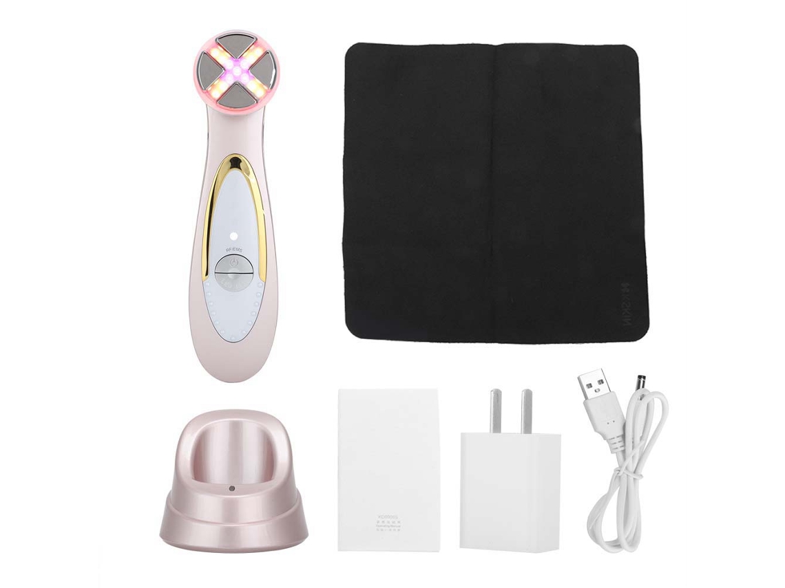 Massageador Facial Multifuncional Com Fotorejuvenescimento E Cuidados