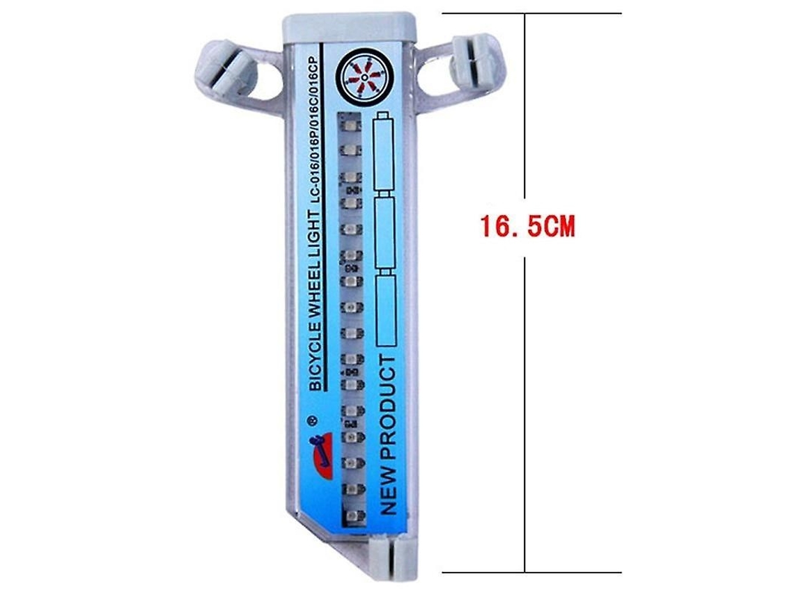 Lurelia Luz De Raio, Luz De Advertência De Raio De Bicicleta Dupla Face Com 16 Leds Coloridos.