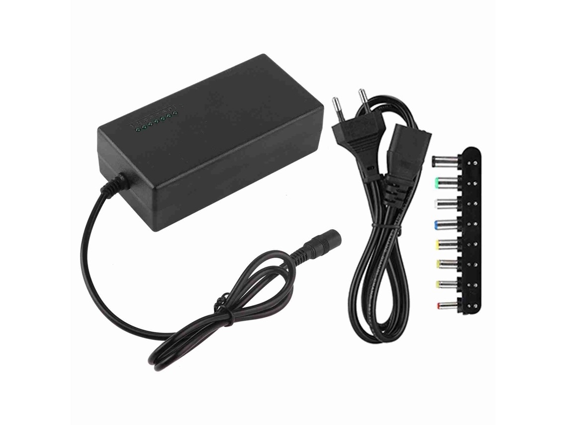 Adaptador De Voltagem Ajustável Com 7 Velocidades E Luz Dourada.
