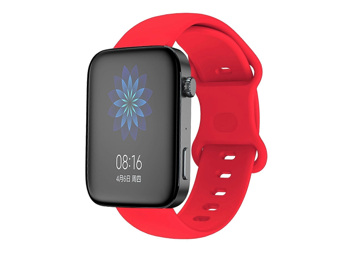 Pulseira De Silicone Com Fecho Borboleta De 18 Mm Para Xiaomi Mi Watch