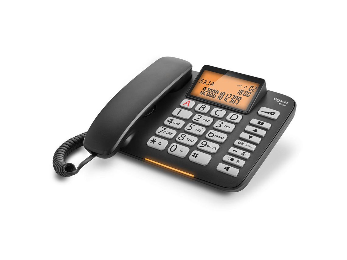 Telefone Fixo GIGASET Dl580 Preto