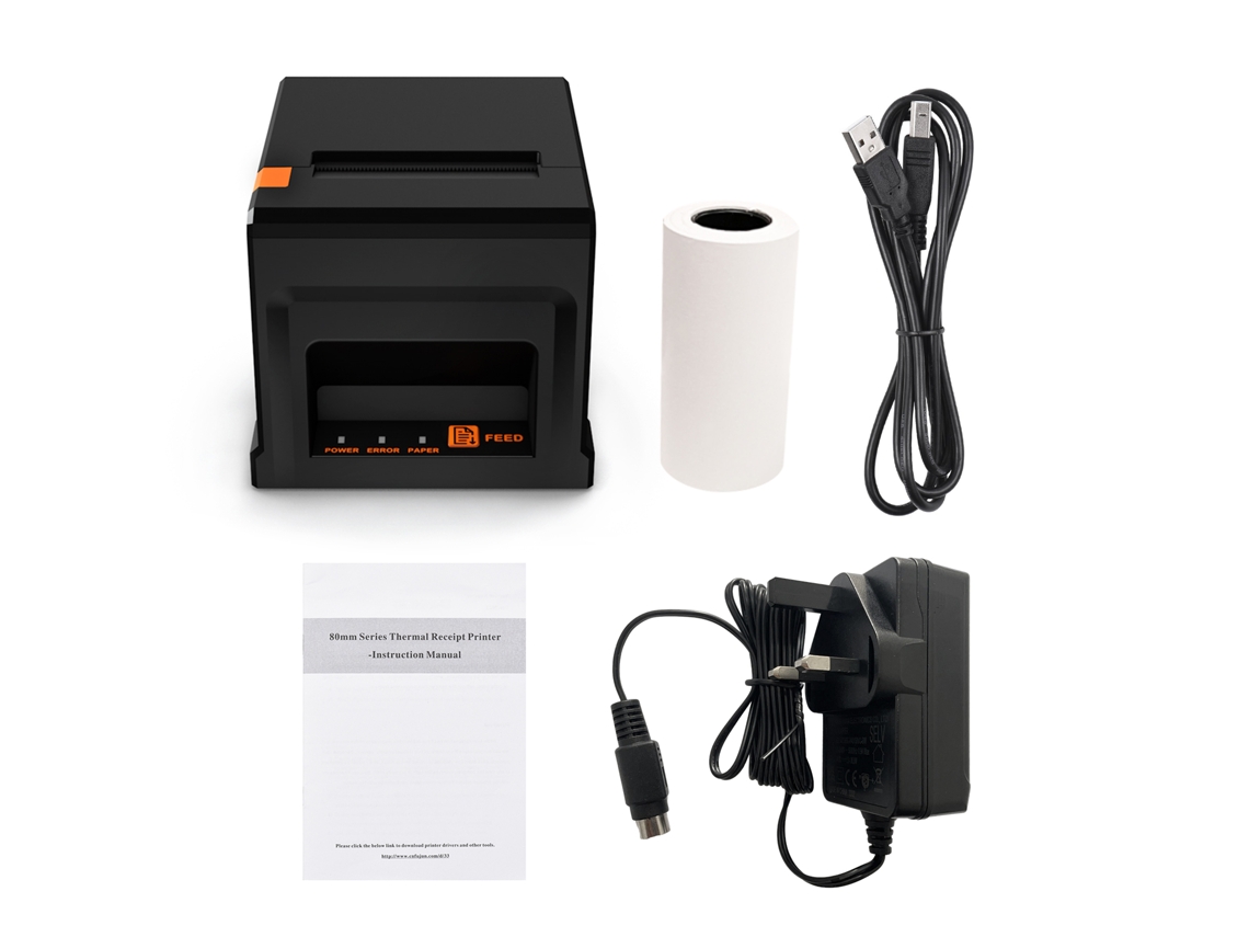Impressora Térmica Pos De 80mm Usb Com Cortador Automático Para Negócio Varejista