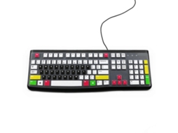 Capa De Teclado Para Teclado Com Fio K120 Mk120, Silicone, Ergonômica, Branca Everley891