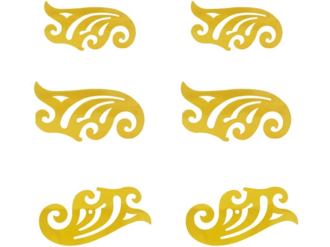 Kit De Réguas Para Desenho Arquitetônico Ipetboom E Ferramenta Medição Arquitetônica, 9 Peças De Plástico Amarelo