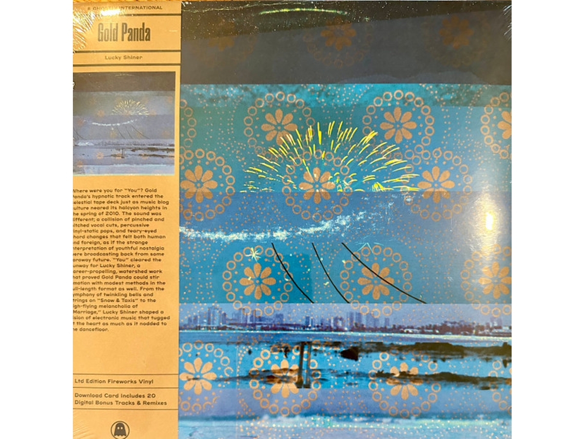 GOLD PANDA - Lucky Shiner VINIL SALPICADO DE AZUL Edição Deluxe