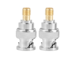 2 Peças Adaptador Bnc Macho Para Sma Fêmea Conector Coaxial Rf Teste
