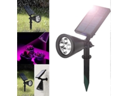 Rebe lámpara Solar de Crecimiento para Plantas Con 4 Led Ajustable Flexible 90 Grados Luz Led Solares