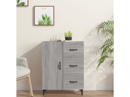Aparador 69,5x34x90 cm Madera Procesada Color Gris Sonoma