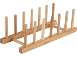 Grelha para Pratos em Madeira, Escorredor, Suporte para Pratos, DUREFORWARD