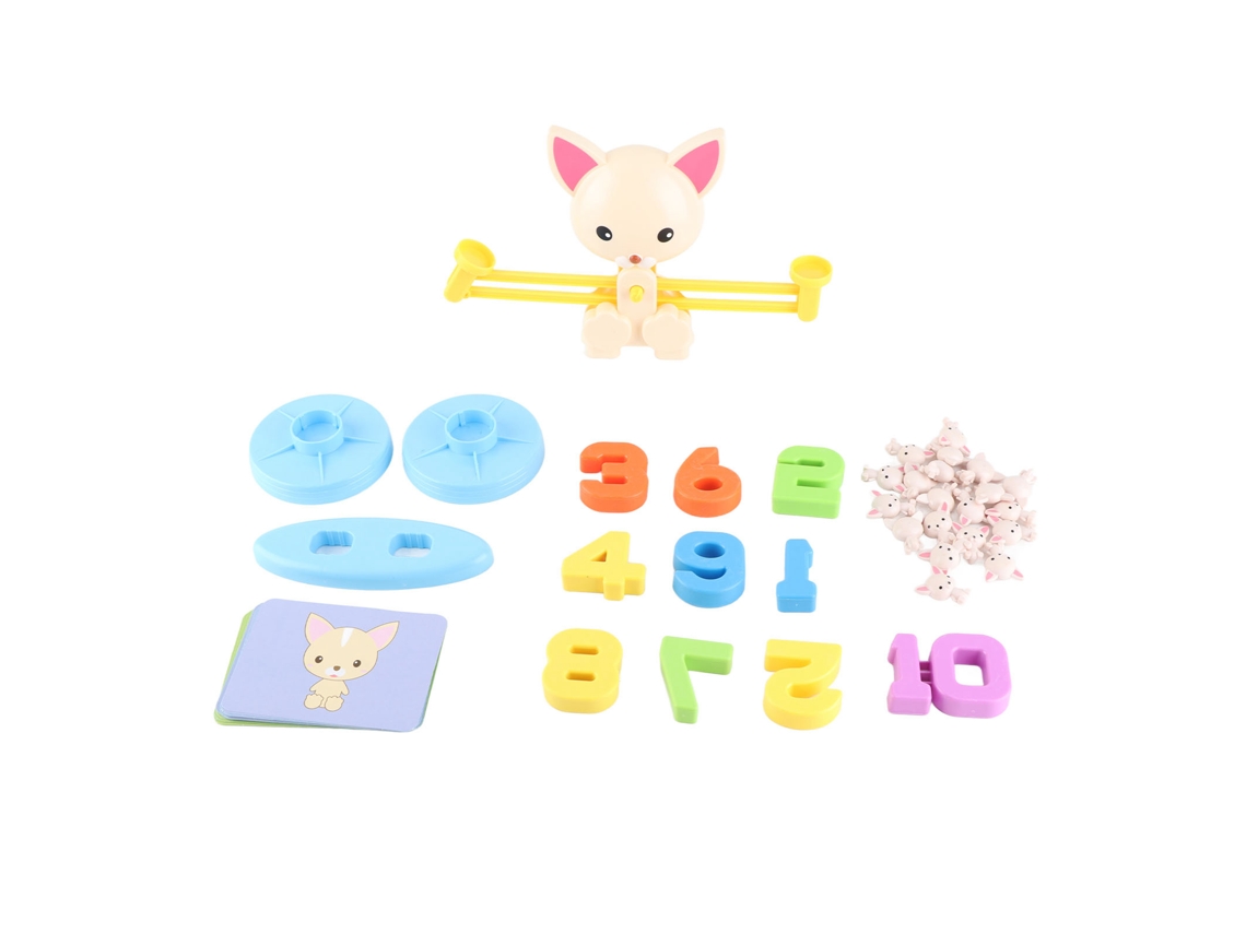 Mali balança de Equilíbrio Forma de Cachorro Cute Brinquedo Educativo Matemática para Pré escola