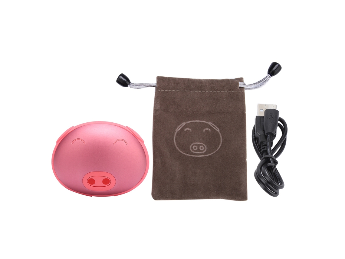Laxiscreed Aquecedor De Mãos Usb Recarregável Com Design De Porquinho Fofo E Função Dupla De Aquecer E Carregar