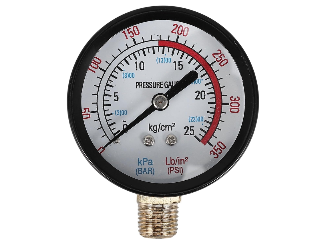 Manômetro Para Compressores De Ar: Mostrador De 76 Mm (3 Polegadas), Roscado.