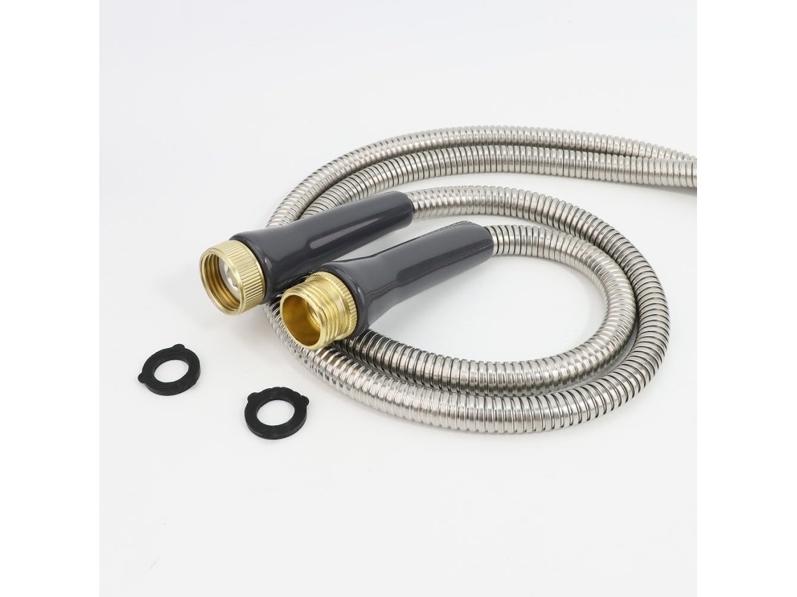 Conector Flexível De Aço Inoxidável Para Mangueira Jardim, Adaptador
