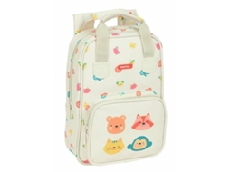 Mochila Infantil THE AVENGERS Animals Creme com Pegas