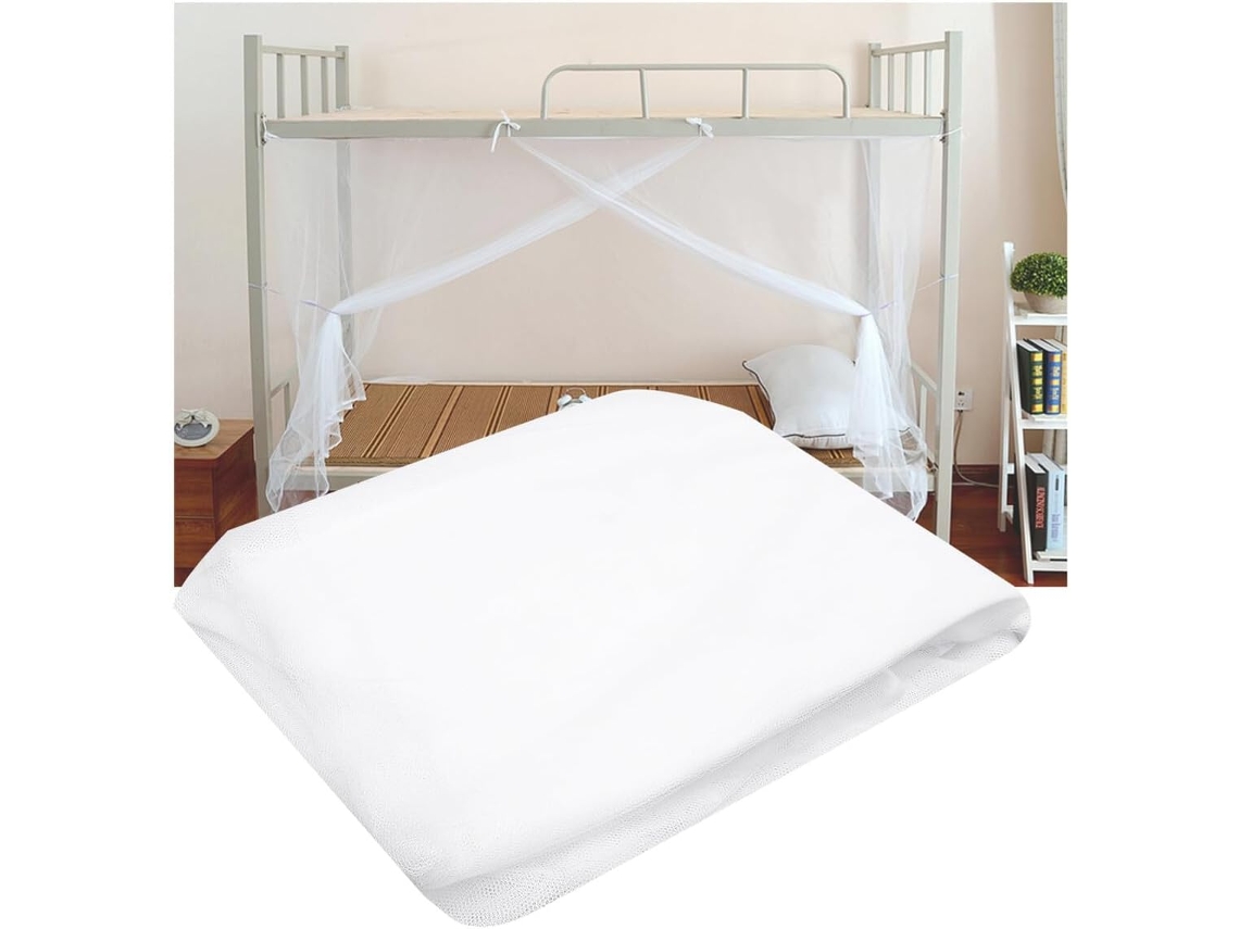 Mosquiteiro Luxshiny Para Cama De Casal, Em Poliéster, Com Ótimo Acabamento E Fácil De Instalar, Ideal Para Festas De