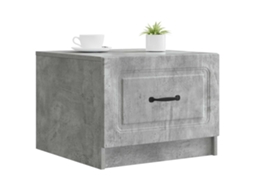 Mesa de centro com gaveta cinzento cimento 49x50x37 cm MAISON EXCLUSIVE