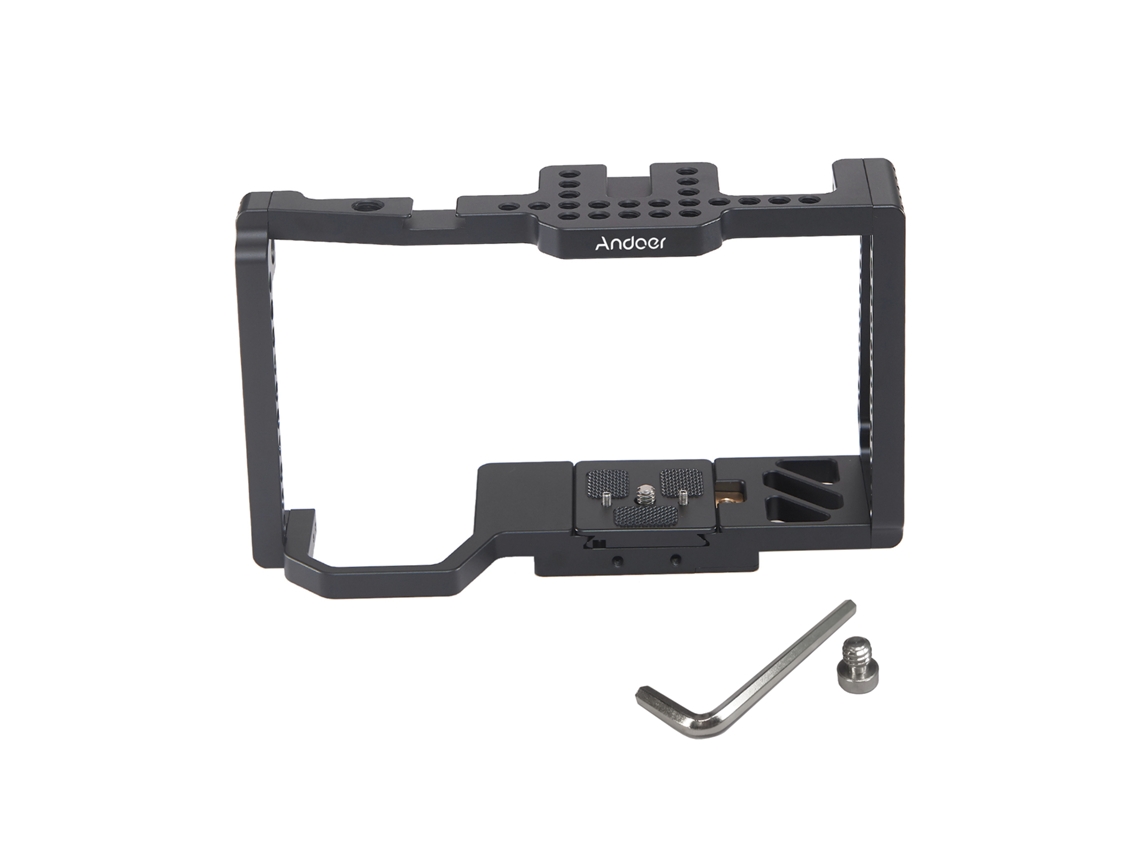2026 cage para Cámara Bmpcc 4k 6k Blackmagic Pocket Cinema com Placa de Liberação Rápida Alumínio Estabilizador