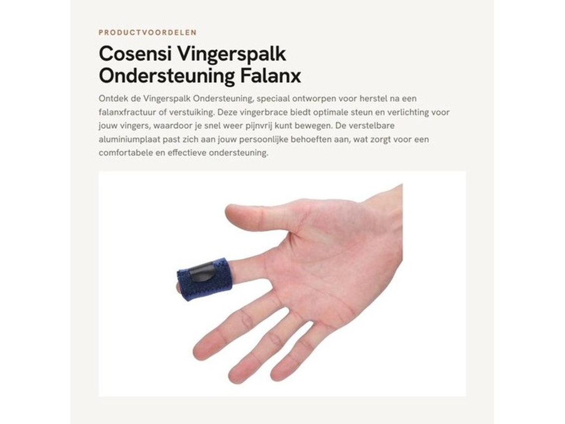 Vários Fingerspalko Suporte - Fratura De Falanx - Vbraco - Placa De Alumínio - Universal Para 5 Dedos - Durável E Prático