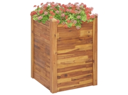 Garden Raised Bed, Garden Raised Beds Vidaxl Marrom Madeira (60 X 60 X 84 Cm)