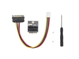 Adaptador M.2 Ngff Key A A+e E Para Pcie 1x Com Fonte De Alimentação 4pinos 5v 12v Para Linux