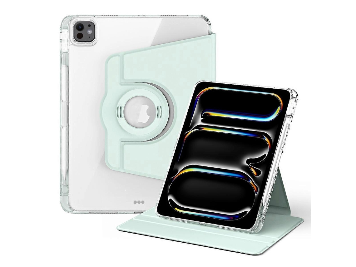 Capa de acrílico transparente destacável com rotação de 360 graus para tablet da Webake