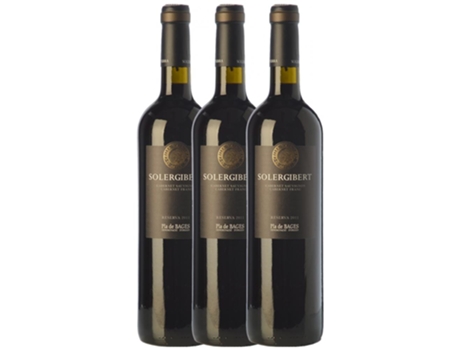 Vinho SOLERGIBERT Solergibert Cabernet Pla De Bages Reserva (0.75 L - 3 unidades)
