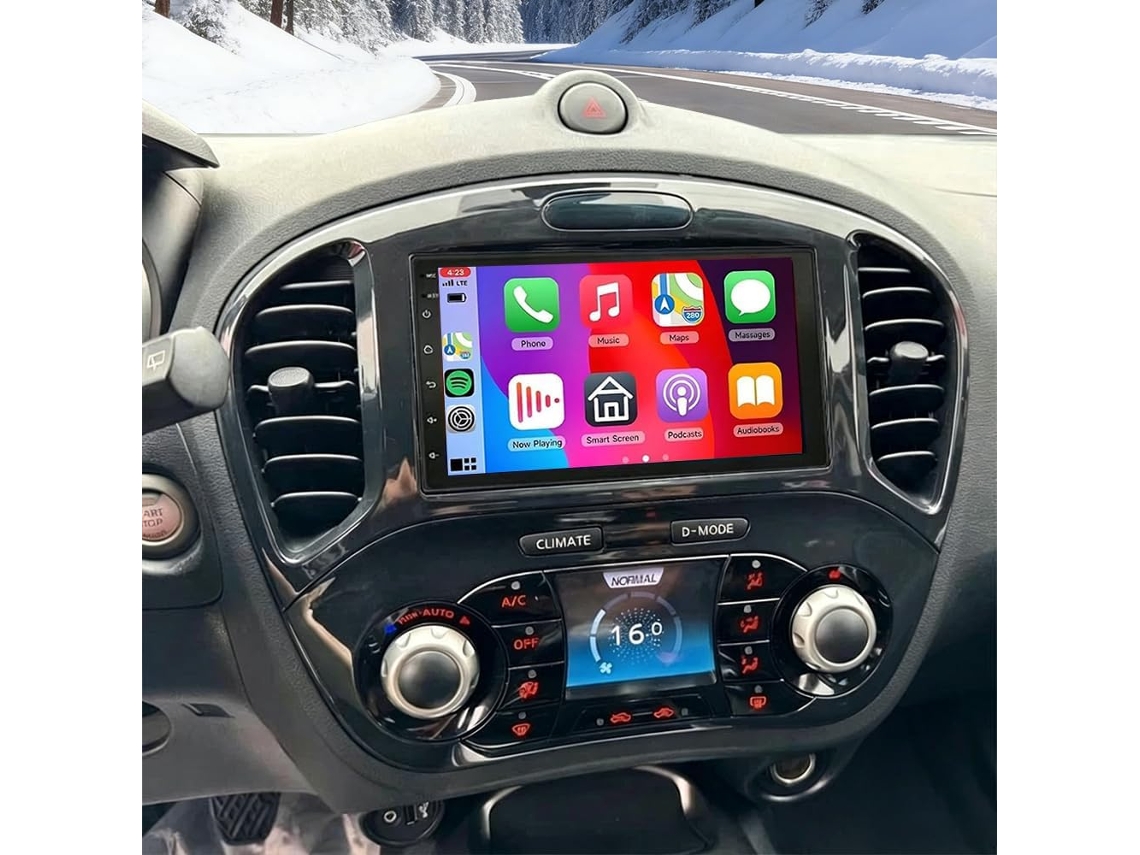 Central Multimídia Android 14 Double Din De 7 Polegadas Para Nissan Juke 2010-2014 Com Carplay Sem Fio, Auto