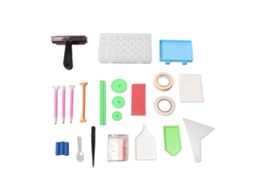 Laxiscreed Kit De Ferramentas Para Pintura Com Strass E Armazenamento Multi-grelha Para Diy Artesanato