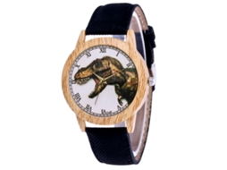 Reloj De Pulsera Casual De Cuarzo Con Correa De Denim Negro Para Hombre Y Mujer