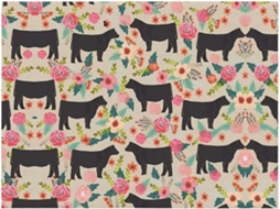 Colcha de Flanela com Estampa Floral Vaca Macia e Aconchegante para Sofá Quarto 203 2 X 152 4 Cm, Macio, Que