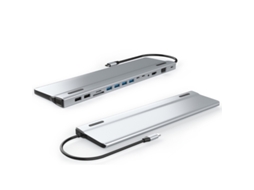 Hub USB C Multiportas 14 em 1 com HDMI, VGA, Ethernet AQUAFORGE