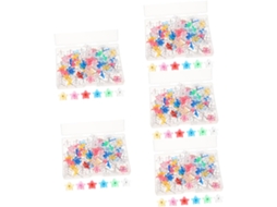 500 Peças De Tachinhas Transparentes Em Formato Estrela,