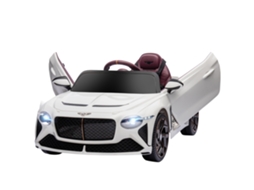 Carro Elétrico Infantil 2 Motores 12v 25w Bacalar Branco (controle Remoto 2.4g, 3 5km/h)
