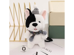 Pingente de Pelúcia de Cachorro Teddy para Chaveiro e Mochila, Presente Marrom Escuro CHABERLU