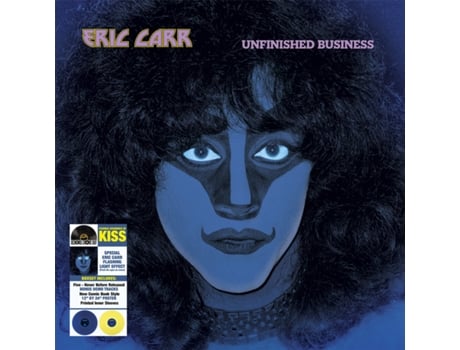 Eric Carr Unfinished Business 2Lp Vinil Azul e Amarelo Edição Limitada Edição Deluxe Rsd 2024