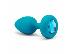 Plug Anal B-Vibe Aquamarine Azul Tamanho S/M