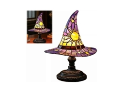 Lâmpada Chapéu De Bruxa Com Design Místico E Luz Aconchegante - Decoração Gótica E Halloween Roxo