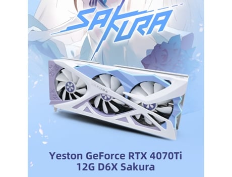 Placa De Vídeo Yeston Rtx4070ti 12g Para Pc De Jogos, Alta Performance E Resfriamento Luz Dourada
